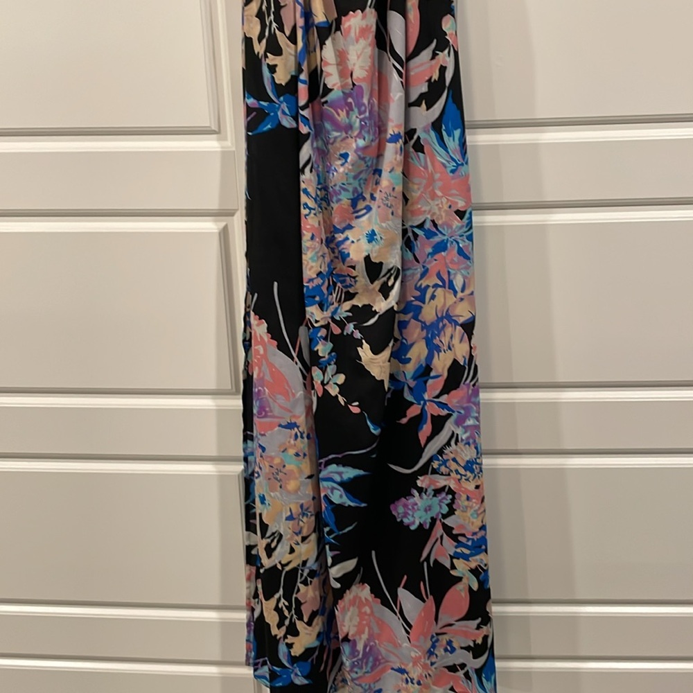 Yumi Kim Black and Blue Floral Maxi Dress - Picture 7 of 8